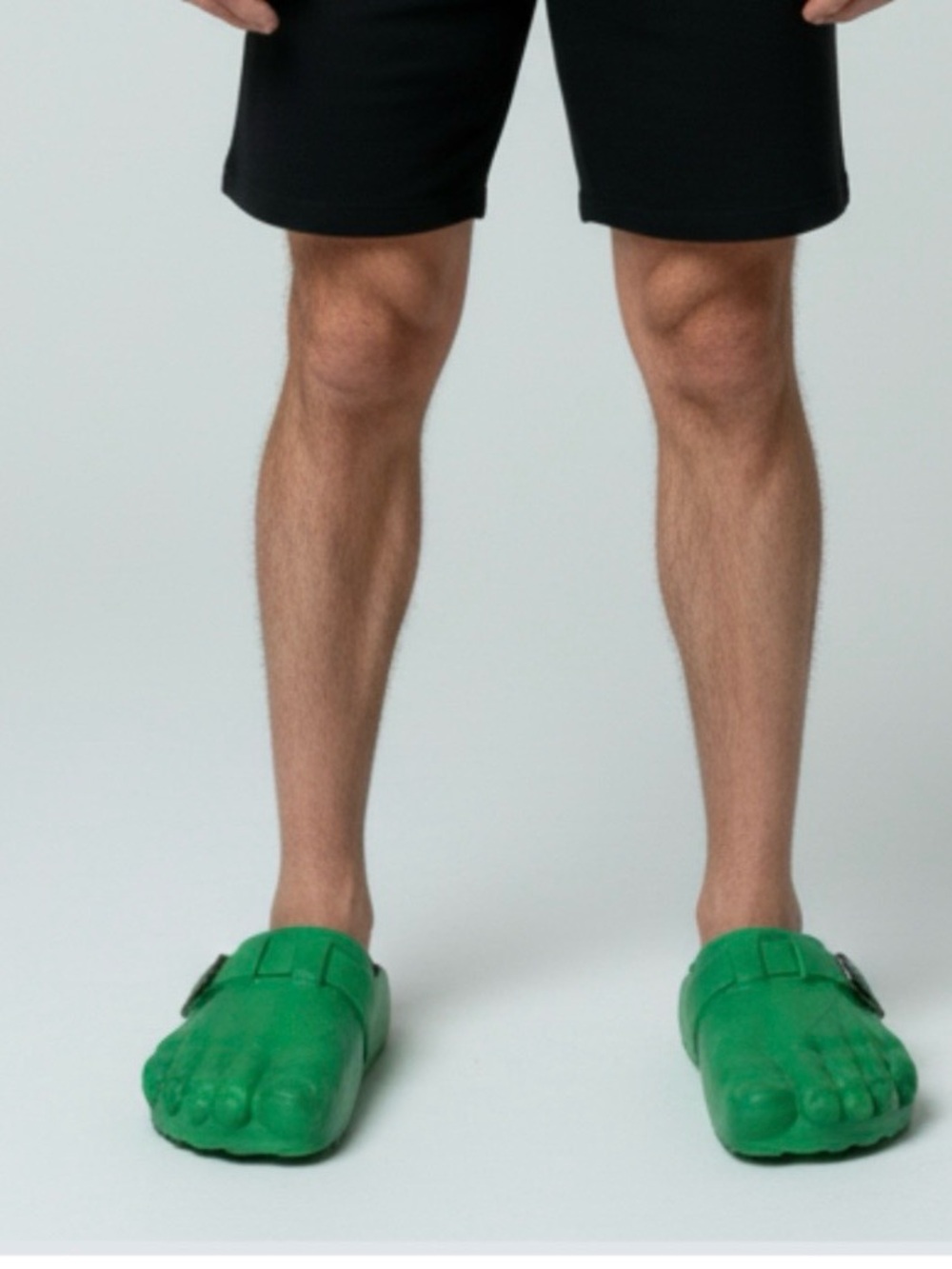 Bravest Studios Green Incredible Hulk Foot Clog Graphic Print